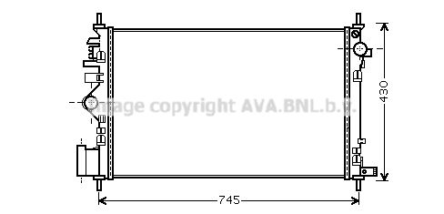 AVA QUALITY COOLING Радиатор, охлаждение двигателя OL2471